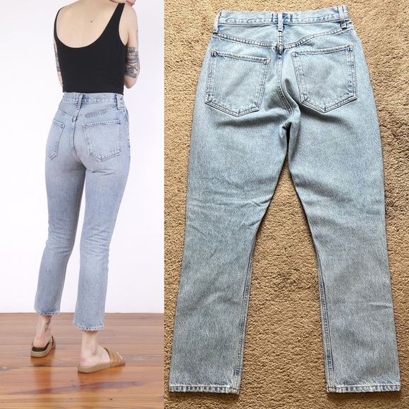 Agolde Riley High Rise Straight Crop Jeans - Picture 13 of 13